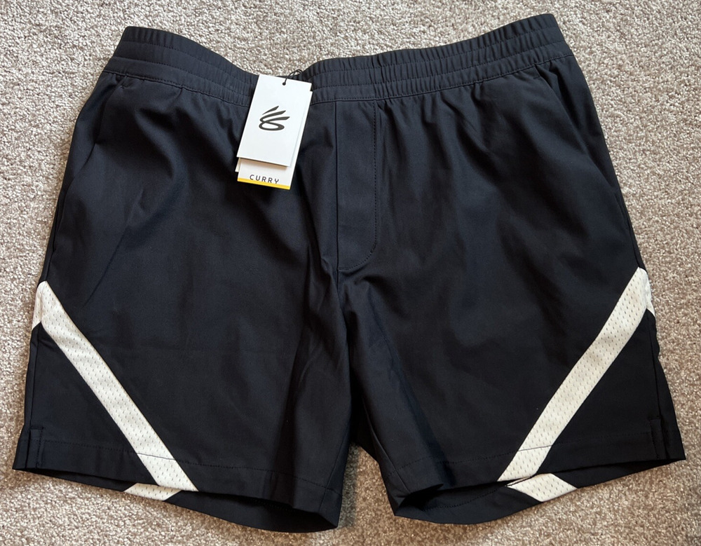 Under Armour UA Steph Curry 7" Basketball Shorts Black 1383425-001 Men’s Size M